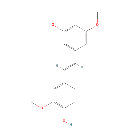 4-[(E)-2-(3,5-dimethoxyphenyl)ethenyl]-2-methoxy-phenol (CAS: 108957-72-8) - Related Chemical Product