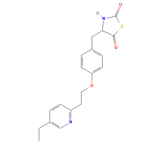 5-(4-(2-(5-Ethylpyridin-2-yl)ethoxy)benzylidene)thiazolidine-2,4-dione (CAS: 627502-58-3) - Related Chemical Product