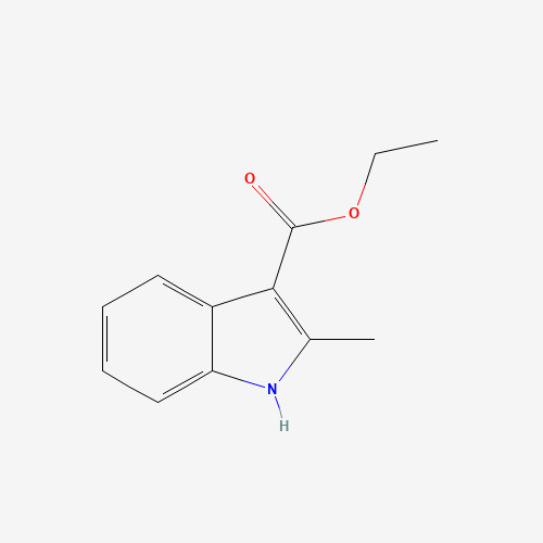 ETHYL 2-METHYL-2,3-DIHYDRO-INDOLE-3-CARBOXYLATE (CAS: 53855-47-3) - Chemical Structure and Molecular Formula 