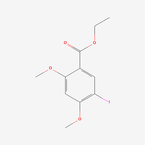 ethyl 5-iodo-2,4-dimethoxybenzoate (CAS: 1131587-49-9) - Chemical Structure and Molecular Formula 