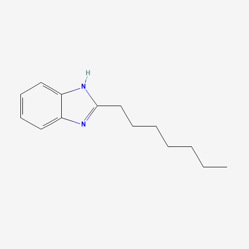 2-HEPTYLBENZIMIDAZOLE (CAS: 5851-49-0) - Chemical Structure and Molecular Formula 