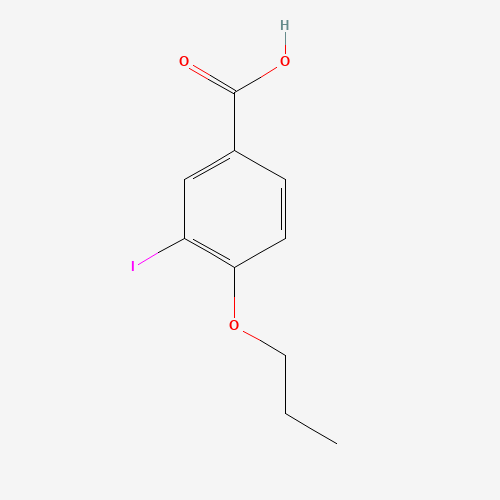 3-iodo-4-propoxybenzoic acid (CAS: 1131588-12-9) - Chemical Structure and Molecular Formula 