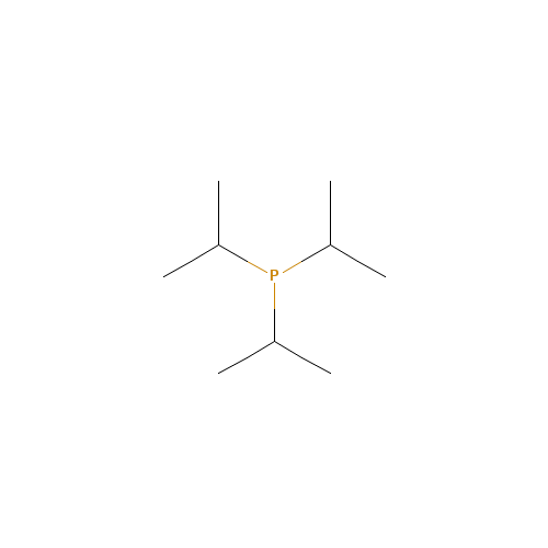 TRIISOPROPYLPHOSPHINE (CAS: 6476-36-4) - Chemical Structure and Molecular Formula 