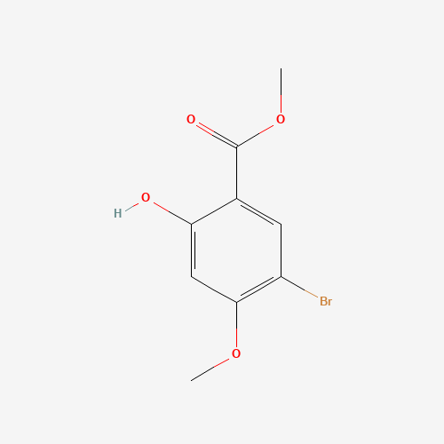 METHYL 5-BROMO-2-HYDROXY-4-METHOXYBENZOATE (CAS: 39503-52-1) - Chemical Structure and Molecular Formula 