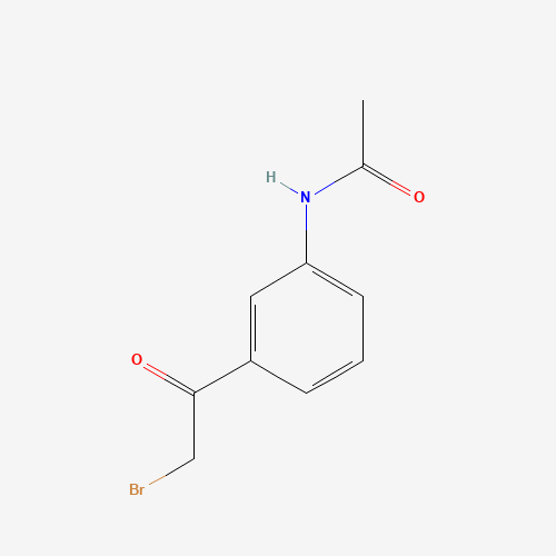 3'-Acetamido-2-bromoacetophenone (CAS: 30095-56-8) - Chemical Structure and Molecular Formula 
