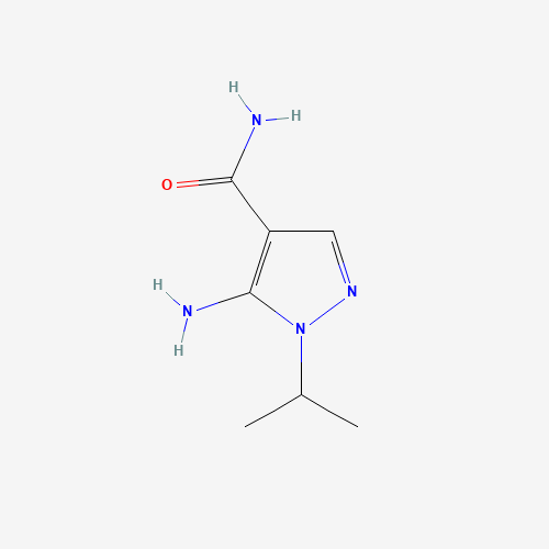 5-amino-1-isopropyl-1H-pyrazole-4-carboxamide (CAS: 21254-24-0) - Chemical Structure and Molecular Formula 