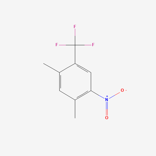 2,4-DIMETHYL-5-NITROBENZOTRIFLUORIDE (CAS: 261945-82-8) - Chemical Structure and Molecular Formula 