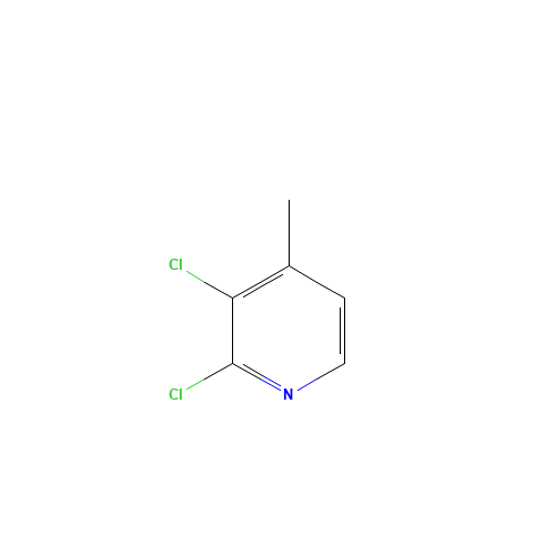 Pyridine,2,3-dichloro-4-methyl-(9CI) (CAS: 191419-07-5) - Chemical Structure and Molecular Formula 