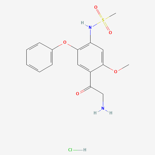 N-(4-(2-aminoacetyl)-5-methoxy-2-phenoxyphenyl)methanesulfonamide hydrochloride (CAS: 149436-41-9) - Related Chemical Product