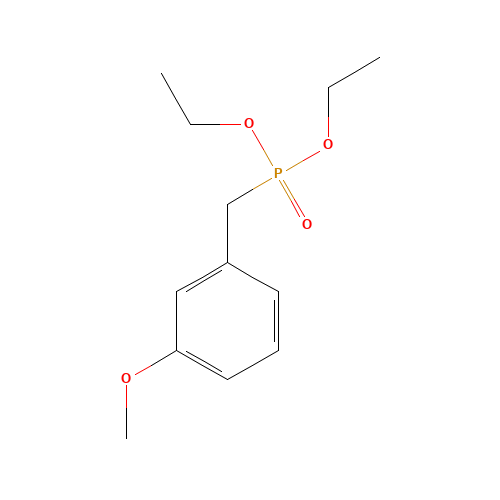 (3-METHOXYBENZYL)PHOSPHONIC ACID DIETHYL ESTER (CAS: 60815-18-1) - Chemical Structure and Molecular Formula 