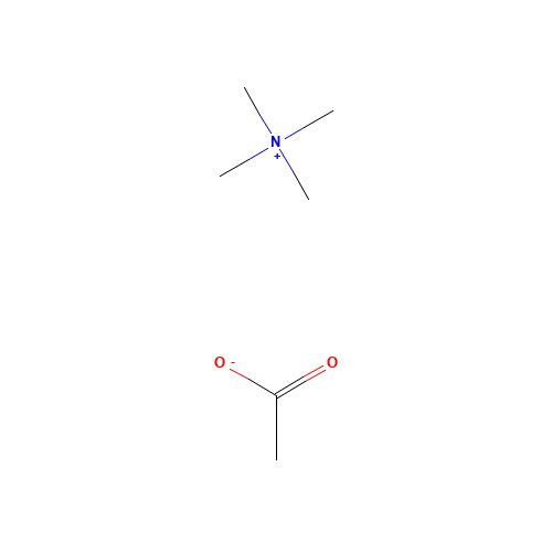 Tetramethylammonium acetate (CAS: 10581-12-1) - Chemical Structure and Molecular Formula 