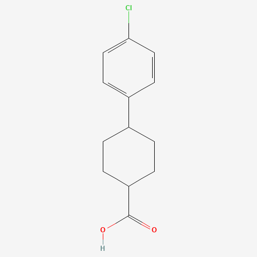 4-(4-Chlorophenyl)cyclohexanecarboxylic acid (CAS: 49708-81-8) - Chemical Structure and Molecular Formula 