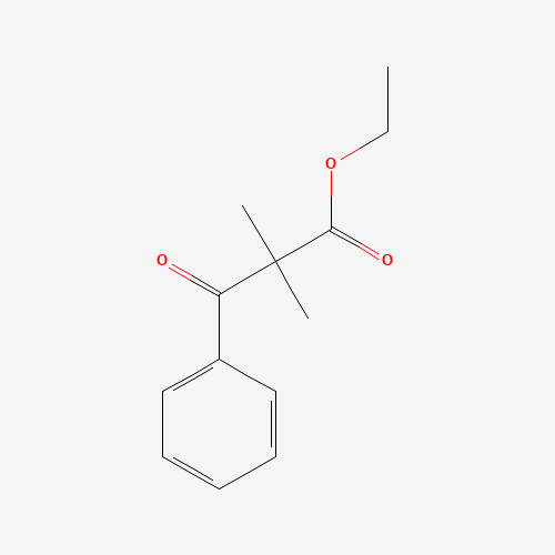 ethyl 2,2-dimethyl-3-oxo-3-phenylpropanoate (CAS: 25491-42-3) - Chemical Structure and Molecular Formula 
