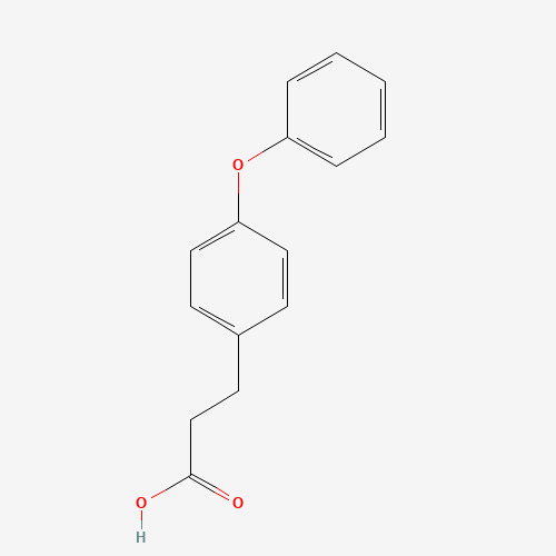 3-(4-Phenoxyphenyl)propionic acid (CAS: 20062-91-3) - Chemical Structure and Molecular Formula 