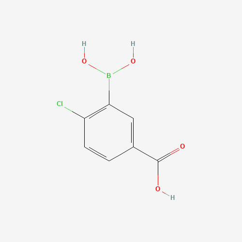 5-CARBOXY-2-CHLOROBENZENEBORONIC ACID 98 (CAS: 913835-75-3) - Chemical Structure and Molecular Formula 