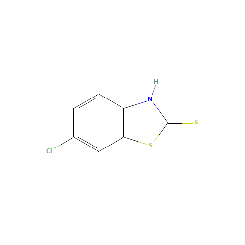 6-Chloro-2-mercaptobenzothiazole (CAS: 51618-29-2) - Chemical Structure and Molecular Formula 