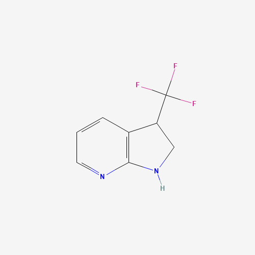 3-(trifluoromethyl)-2,3-dihydro-1H-pyrrolo[2,3-b]pyridine (CAS: 1150618-34-0) - Chemical Structure and Molecular Formula 