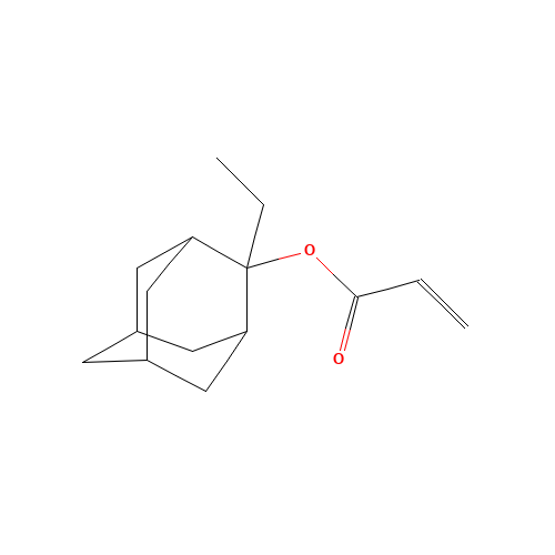 2-ETHYL-2-ADAMANTYL ACRYLATE (CAS: 303186-14-3) - Chemical Structure and Molecular Formula 