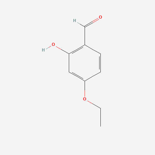 4-ETHOXY-2-HYDROXY-BENZALDEHYDE (CAS: 43057-77-8) - Chemical Structure and Molecular Formula 