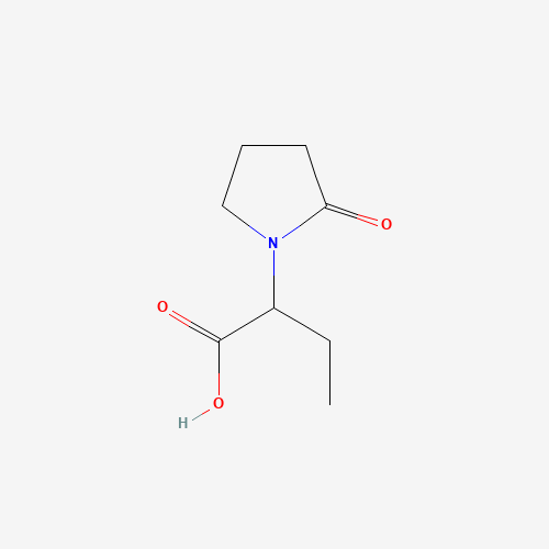 alpha-Ethyl-2-oxo-1-pyrrolidineacetic acid (CAS: 67118-31-4) - Chemical Structure and Molecular Formula 