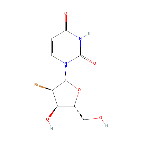2'-Bromo-2'-deoxyuridine (CAS: 72218-68-9) - Chemical Structure and Molecular Formula 