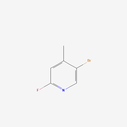 5-Bromo-2-fluoro-4-methyl-pyridine (CAS: 864830-16-0) - Chemical Structure and Molecular Formula 