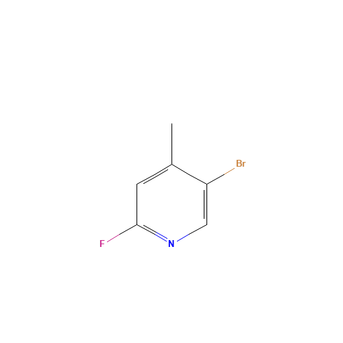 5-Bromo-2-fluoro-4-methyl-pyridine (CAS: 864830-16-0) - Chemical Structure and Molecular Formula 