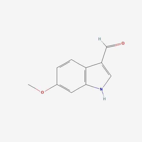 6-Methoxy-1H-indole-3-carbaldehyde (CAS: 70555-46-3) - Chemical Structure and Molecular Formula 