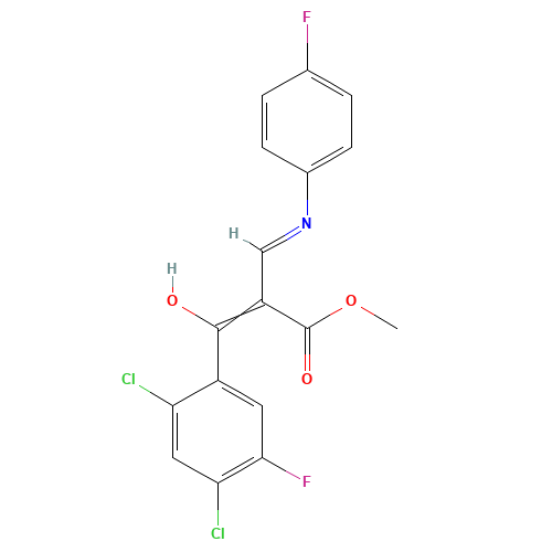2-(2,4-Dichloro-5-fluorobenzoyl)-3-(4'-fluoro-phenylamino)-acrylic methylester (CAS: 176637-98-2) - Related Chemical Product