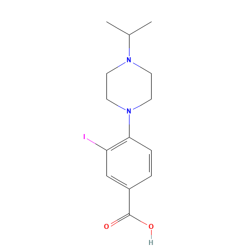 3-iodo-4-(4-isopropylpiperazin-1-yl)benzoic acid (CAS: 1131614-97-5) - Related Chemical Product