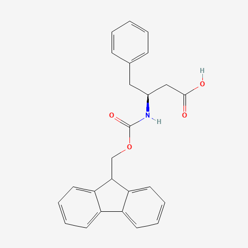 Fmoc-L-beta-homophenylalanine (CAS: 193954-28-8) - Chemical Structure and Molecular Formula 