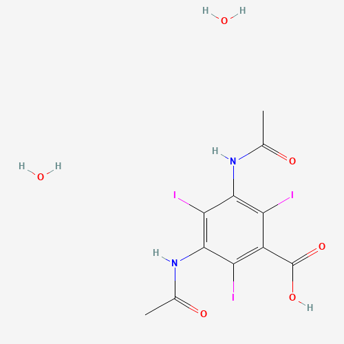 3,5-Diacetamido-2,4,6-triiodobenzoic acid (CAS: 50978-11-5) - Chemical Structure and Molecular Formula 