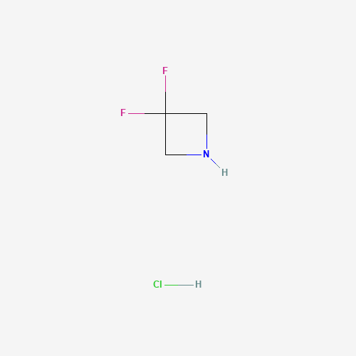 3,3-DIFLUOROAZETIDINE HYDROCHLORIDE (CAS: 288315-03-7) - Chemical Structure and Molecular Formula 