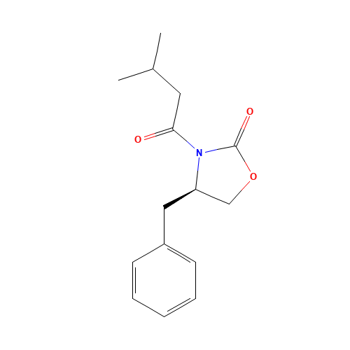 (R)-3-(3-Methylbutanoyl)-4-benzyloxazolidin-2-one (CAS: 145589-03-3) - Chemical Structure and Molecular Formula 
