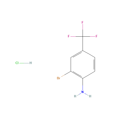 4-AMINO-3-BROMOBENZOTRIFLUORIDE (CAS: 54403-97-3) - Chemical Structure and Molecular Formula 