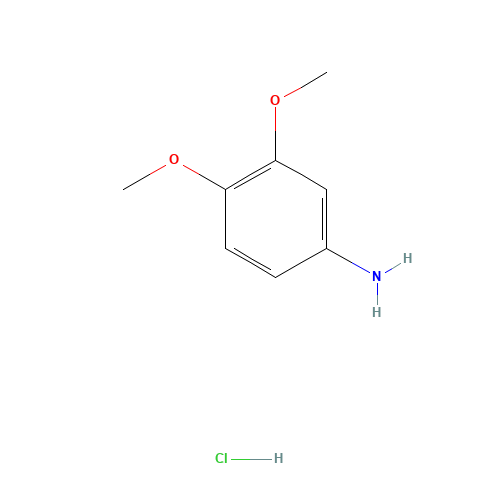 3,4-Dimethoxyaniline hydrochloride (CAS: 35589-32-3) - Chemical Structure and Molecular Formula 
