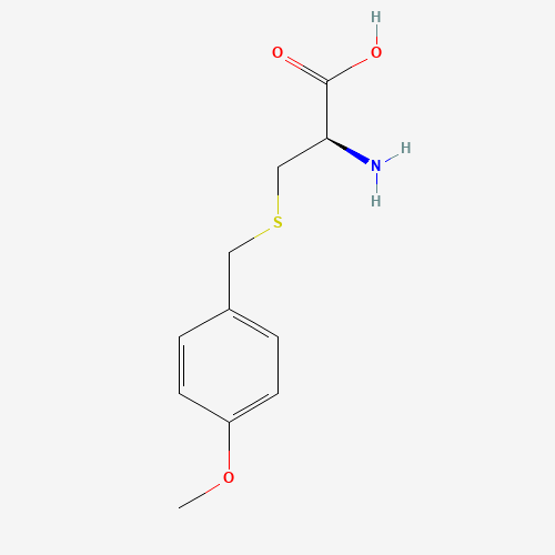 2-Amino-3-[(4-methoxybenzyl)thio]propanoic acid (CAS: 2544-31-2) - Chemical Structure and Molecular Formula 