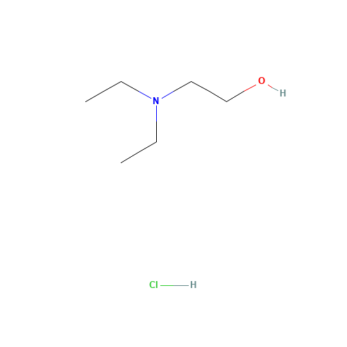 2-DIETHYLAMINOETHANOL HYDROCHLORIDE (CAS: 14426-20-1) - Chemical Structure and Molecular Formula 