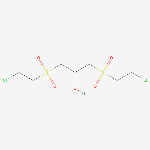 1,3-Bis(chloroethyl sulfonyl)propanol (CAS: 67006-35-3) - Chemical Structure and Molecular Formula 