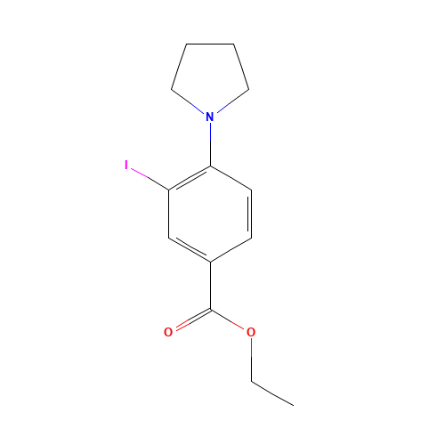 ethyl 3-iodo-4-(pyrrolidin-1-yl)benzoate (CAS: 1131614-57-7) - Related Chemical Product
