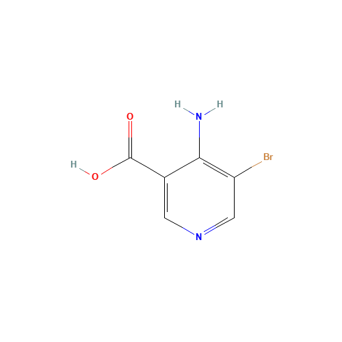 4-AMINO-5-BROMO NICOTINIC ACID (CAS: 52834-08-9) - Chemical Structure and Molecular Formula 