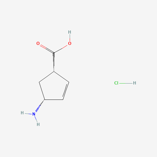 (1S,4R)-4-AMINO-CYCLOPENT-2-ENECARBOXYLIC ACID HYDROCHLORIDE (CAS: 61865-62-1) - Related Chemical Product
