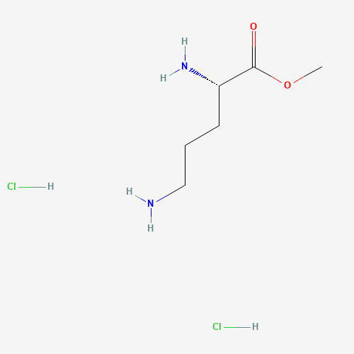 Methyl L-ornithine dihydrochloride (CAS: 40216-82-8) - Chemical Structure and Molecular Formula 
