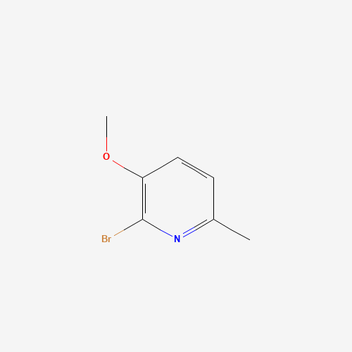 2-BROMO-3-METHOXY-6-METHYLPYRIDINE (CAS: 24207-22-5) - Chemical Structure and Molecular Formula 