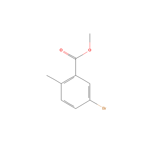 methyl 5-bromo-2-methyl-benzoate (CAS: 79669-50-4) - Chemical Structure and Molecular Formula 