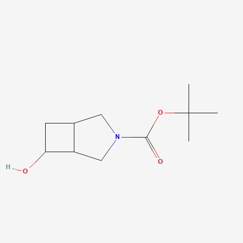 tert-butyl 6-hydroxy-3-aza-bicyclo[3.2.0]heptane-3-carboxylate (CAS: 663172-78-9) - Chemical Structure and Molecular Formula 