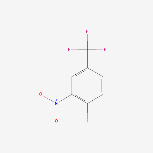 4-IODO-3-NITROBENZOTRIFLUORIDE (CAS: 400-97-5) - Chemical Structure and Molecular Formula 
