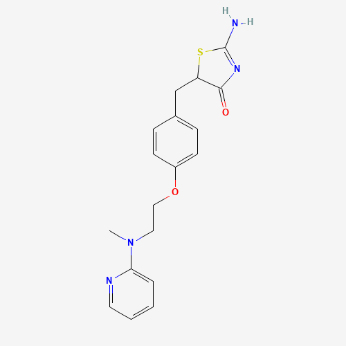 2-Amino-5-[[4-[2-(methyl-2-pyridinylamino)ethoxy]phenyl]methyl]-4(5H)-thiazolone (CAS: 329249-53-8) - Related Chemical Product