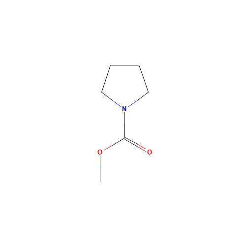 PYRROLIDINMETHYLCARBAMATE (CAS: 56475-80-0) - Chemical Structure and Molecular Formula 