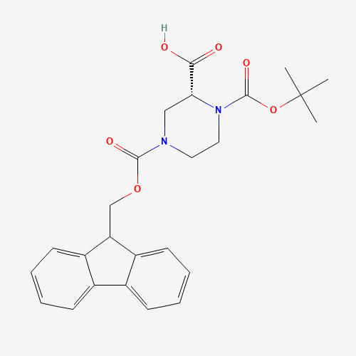 (R)-1-N-BOC-4-N-FMOC-2-PIPERAZINE CARBOXYLIC ACID (CAS: 209593-18-0) - Related Chemical Product